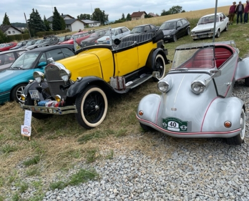 Sommerfest mit Oldtimertreffen im Weihnachtswald Forsthart 2023 – Bild 1 von 1